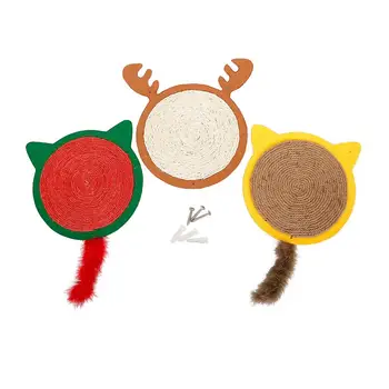 

Cat Scratch Board - Christmas Sisal Hemp Pad Cat Sand Mat