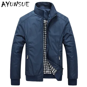 

Blue Casual Windbreaker Men Spring Autumn Thin Mens Jackets And Coats Bomber Jacket Men's Classic Outwear Mens Jackets FYY289