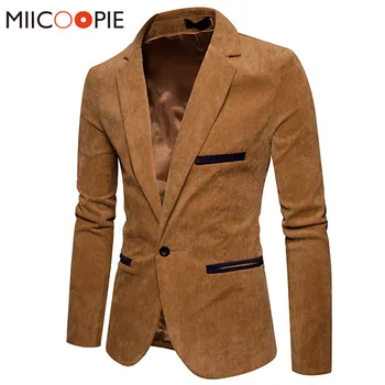 Men Business One Button Slim Fit Blazers
