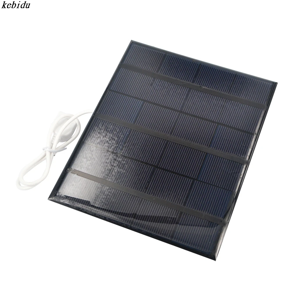 Kebidu Partical DUAL USB Панель солнечных батарей зарядное устройство с высоким эффектом 6 в