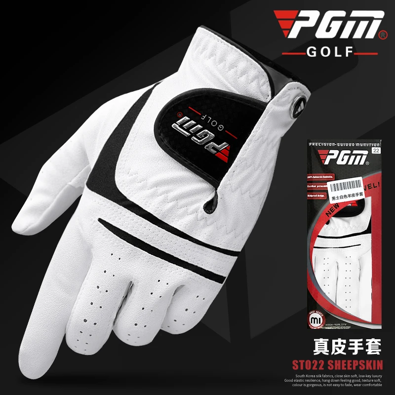 New 2019! PGM Golf Glove Men's PU Sheepskin Gloves Right Left Hands