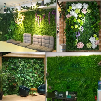 

Artificial Lawn Grass For Home Garden Decoration Artificial Turf Grass for Wall Background Decor Plastic Plant Lawn