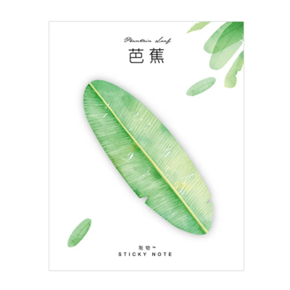 Милый каваи натуральный растительный лист стикер для заметок блокнот планировщик бумажный корейский Канцтовары Школьные принадлежности - Цвет: 2