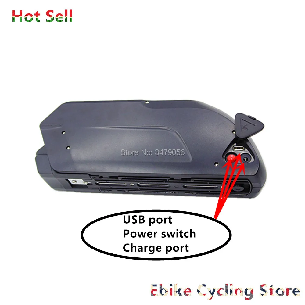 Cheap Chance of  Free Shipping 48v 500w 750w 1000w hub motor mid motor Ebike battery with USB for fat bike cruiser b