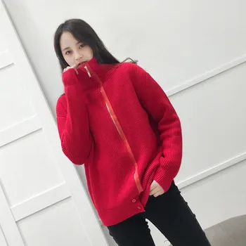 

2018 Autumn Loose Cardigan Sweater Coat Long Sleeve Women Knitted New Arrival Luxury Cardigans Knitwear Fashion Jumper Outwear
