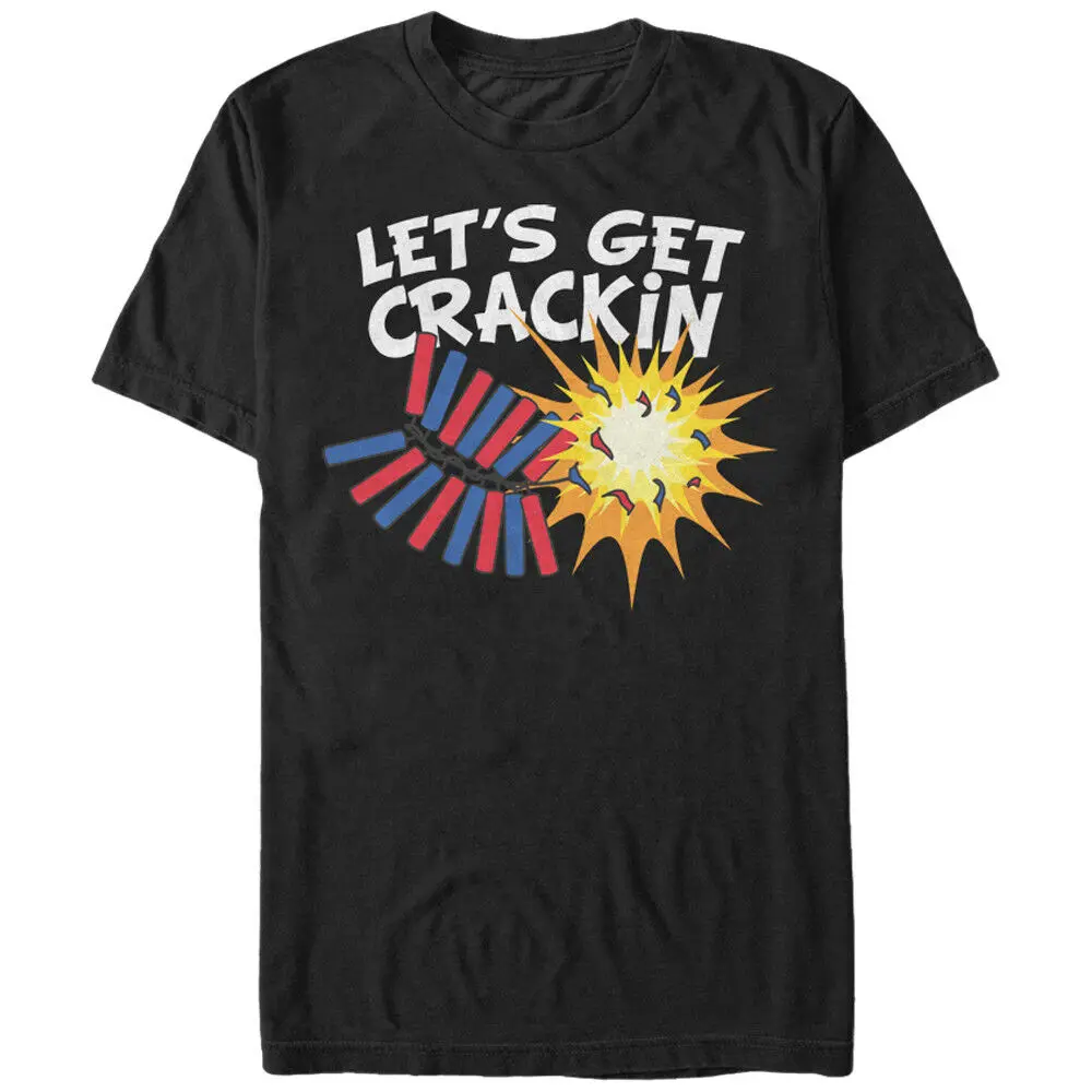 

Lost Gods Fourth of July Get Crackin Fireworks Mens Graphic T Shirt