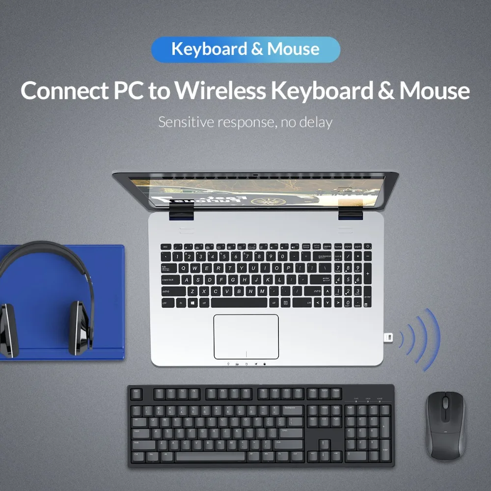 ORICO Mini Wireless USB Bluetooth 4.0 Adapter For Windows XP Vista 7/8/10 Connect PC to Bluetooth Speaker Headphone Mouse 5