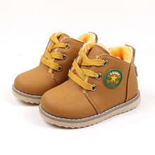 

Hot sale winter children's shoes thick warm cotton-padded kids boots boys girls high quality antislip plush snow boots size21-30