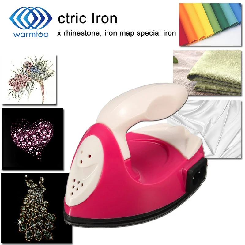 

Mini Eectric Iron DIY Craft Hot fix Rhinestone iron map Special Iron portable traveling for Patchwork quilt picture cloth paste