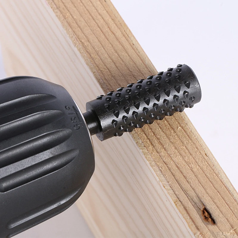 02 JDSR 10Pcs Black Steel Rotary Burr Set 14'' Shank Wood Rotary Knife File Cutters Woodworking Electric Grinding Tool Accessories