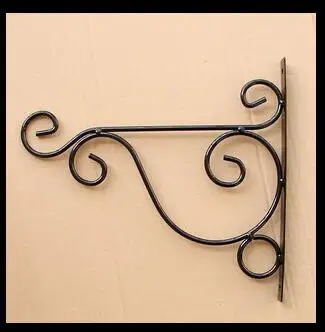 

1pc,white/black,Wrought iron garden hook flower pots Diaopen basket wall hanger bracket with expansion screw