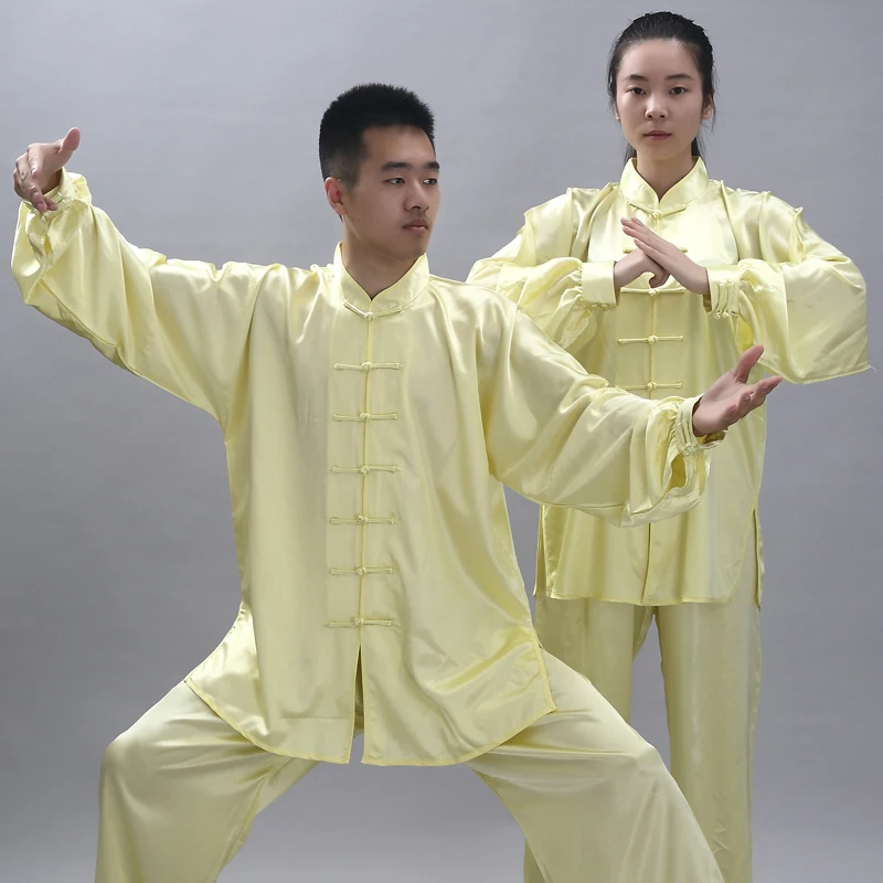 Billig Neue Design Unisex 15 Farben Top Qualität Tai Chi Kleidung Sets Kung Fu Ehelichen Arts Uniformen Taichi Taiji Kleidung anzüge Schöne