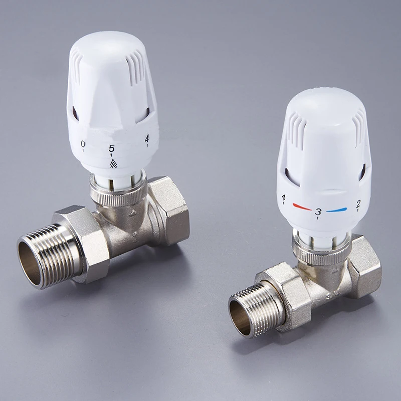 Латунный термостатический клапан радиатора 1/2 &quot3/4&quot 1 &quotпрямого типа DN15 DN20 DN25
