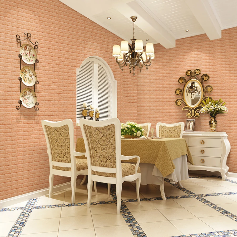 3D Wall Paper Modern Brick Pattern Home Decoration Wallpaper Self-adhesive Waterproof Stickers Bedroom Children Contact Paper 3D Wall Paper Modern Brick Pattern Home Decoration Wallpaper Self-adhesive Waterproof Stickers Bedroom Children Contact Paper