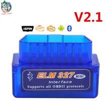 Newest V2.1 Mini ELM327 Auto Scanner ELM 327 Bluetooth Android OBDII V2.1 auto Scan Diagnostic Tool