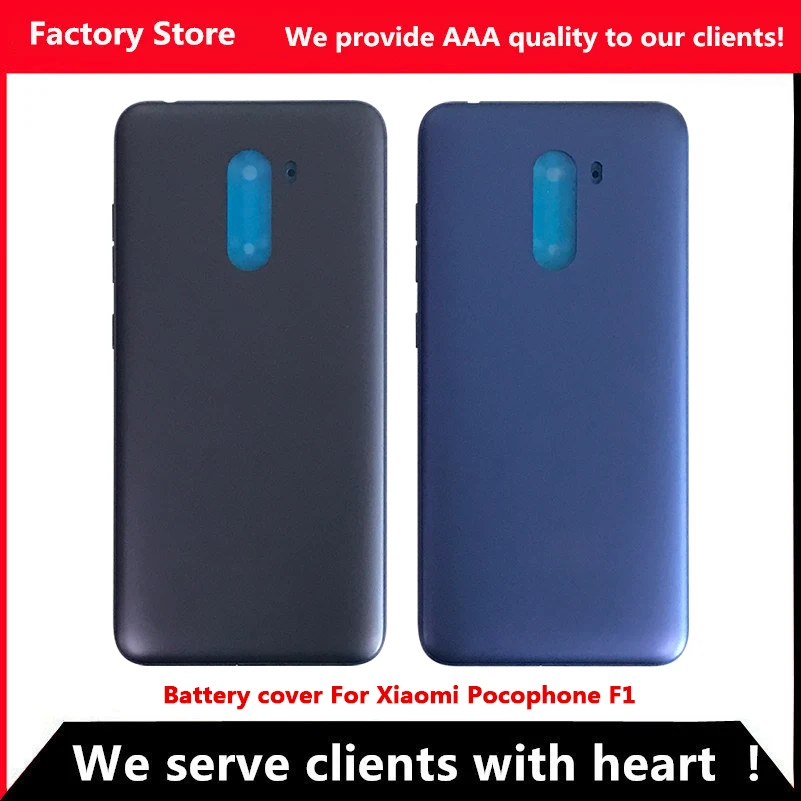 Задняя крышка аккумулятора для Xiaomi Pocophone F1 задняя Poco корпус + Кнопки