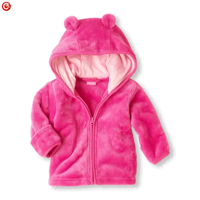 Акция ограниченная мода унисекс для новорожденных пальто куртки для мальчиков девочек с капюшоном детская верхняя одежда для детей - Цвет: Розовый