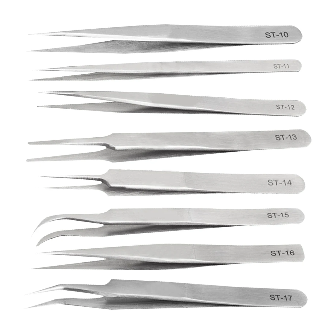 Stainless Steel Anti Static Tweezers Electronics Set For False Eyelash Forceps Precision Watchmaker Repair St 10 St 17 huismerk kopen in de aanbieding Stainless Steel Anti Static Tweezers Electronics Set For False Eyelash Forceps Precision Watchmaker Repair St 10 St 17 huismerk kopen in de aanbieding