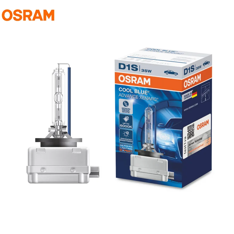 OSRAM D1S 35W 66140CBA 6000K холодный синий ADVANCE ксеноновая МЕГА Белая осветительная фара внедорожная HID лампочка больше яркости 1X