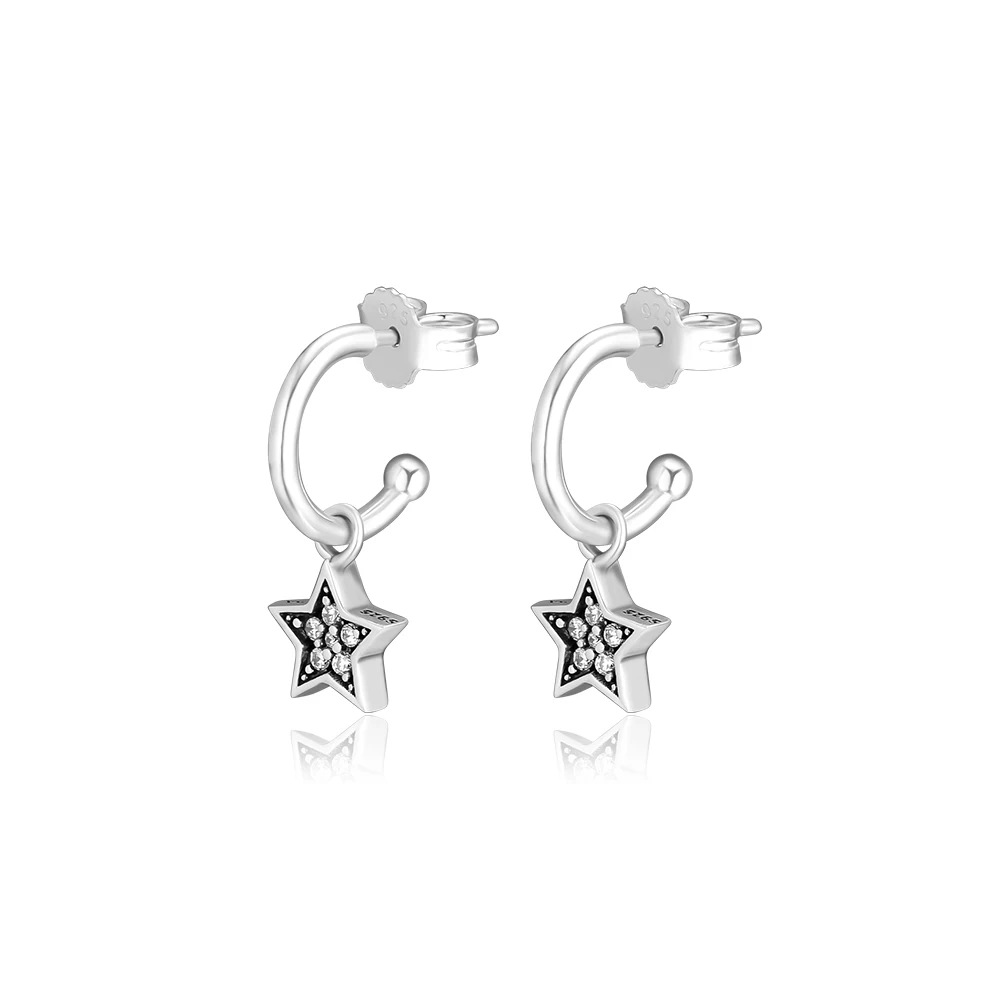 

Starshine Earrings 100% Sterling-Silver-Jewelry Free Shipping
