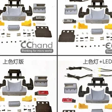 1/14 Масштаб RC Tamiya трактор, прицеп, грузовик SCA R470 R620 хвост светодиодный ligthts& задний бампер набор& тыльная грязь Комплект крыльев