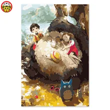 Живопись по номерам художественная краска по номерам сделай сам, рисунок на ткани по цифровой милый, милый ребенок Шиншилла и маленькие партнеры Haya