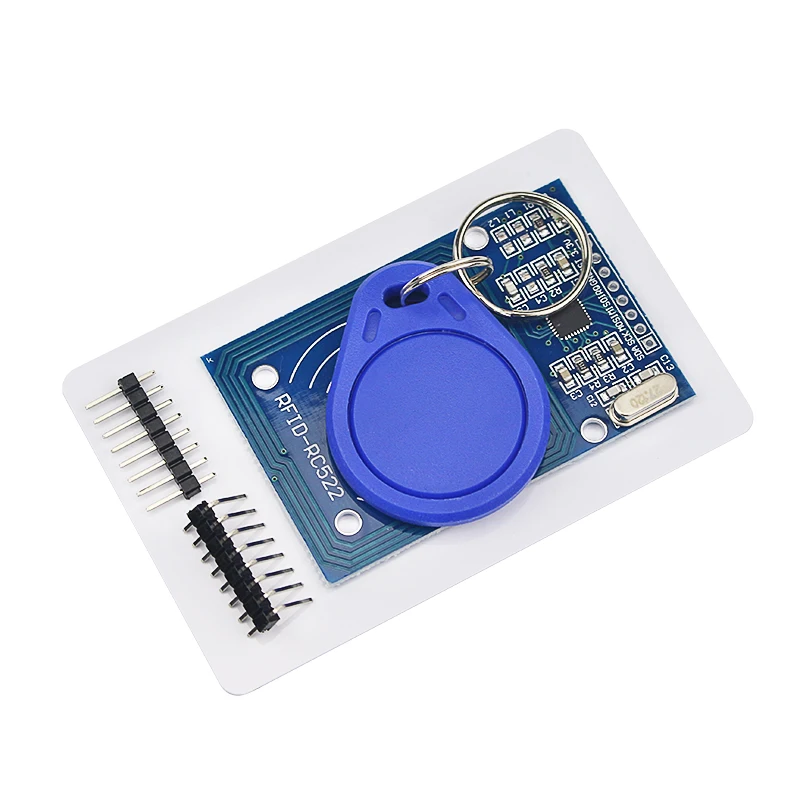 

New RC522 MFRC-522 RFID RF IC Card Sensor Module to Send S50 Fudan Card Keychain