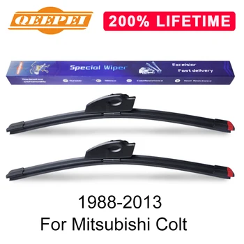 

QEEPEI Replace Wiper Blade For Mitsubishi Colt 1988-2013 Silicone Rubber Windshield Windscreen Wiper Auto Car Accessories