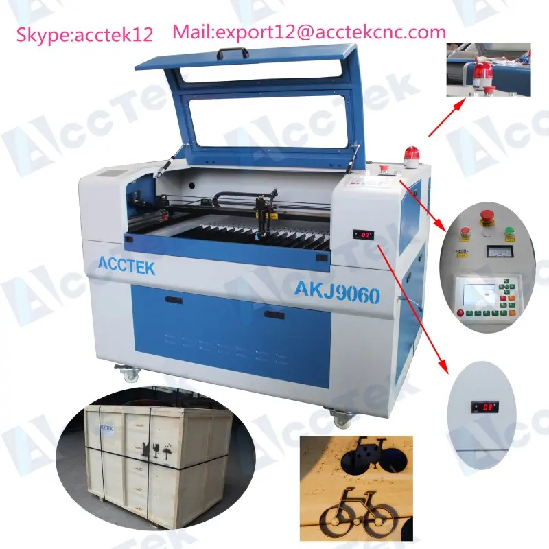 

AKJ6090 (option)100w laser cutter/engraving machine laser wood