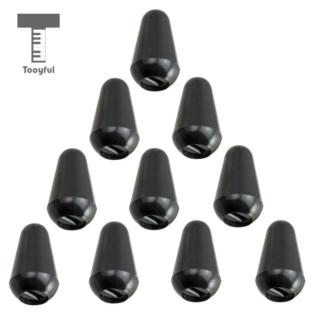 Tooyful 20pcs Internal Thread 4mm 3 or 5 Way Toggle Switch Tips Knobs Cap for ST SQ Electric Guitar Replacement