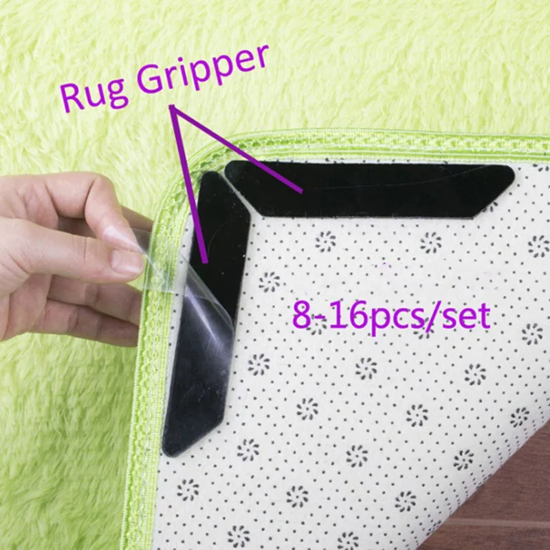 Household Mattress Patch Blanket Sticker Grip Skid Carpet Pad Rug Non-slip Patch Grippers Reusable Washable Useful Creative Mat Household Mattress Patch Blanket Sticker Grip Skid Carpet Pad Rug Non-slip Patch Grippers Reusable Washable Useful Creative Mat