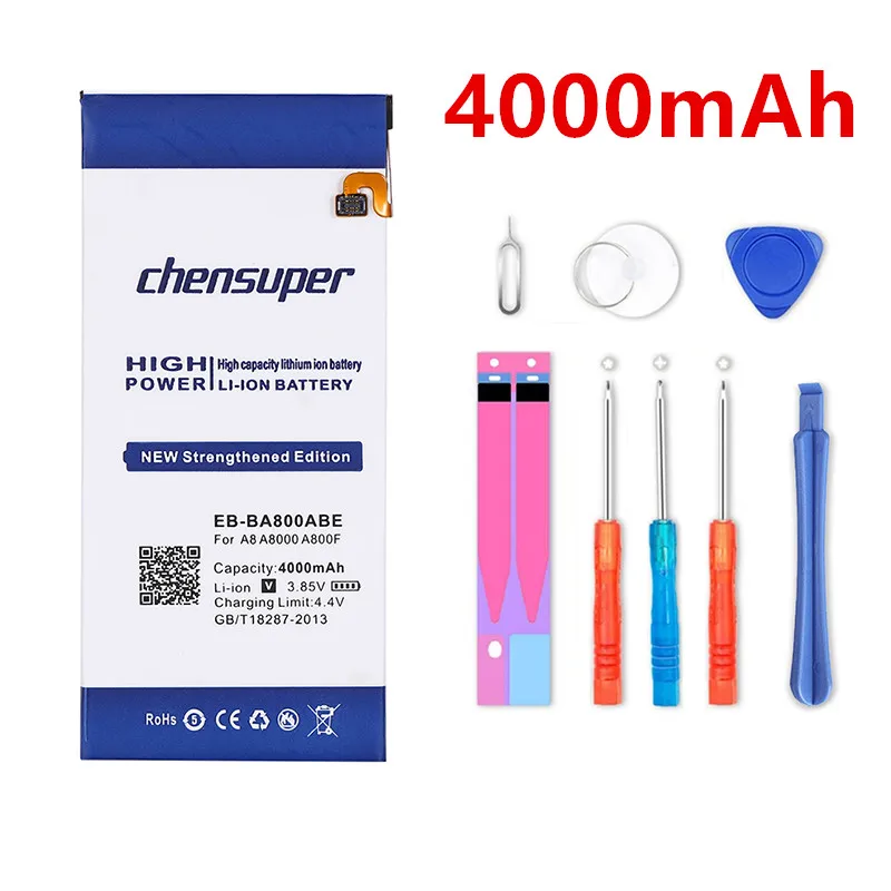 

chensuper EB-BA800ABE 4000mAh Battery for Samsung GALAXY A8 A8000 A800F A800S A800YZ