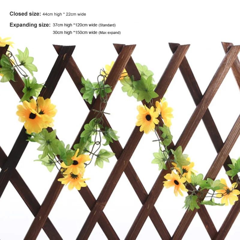 # 5ft BROWN Expanding WOOD Garden Trellis Climbing Plant Support Fence Panel 