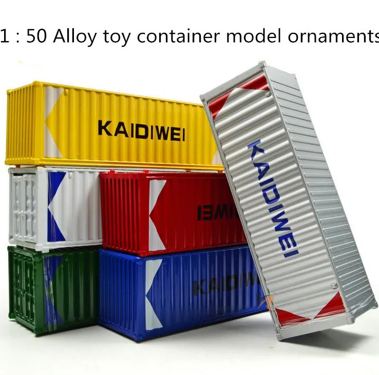 

1 : 50 Alloy toy works 6-color container model ornaments, Free shipping