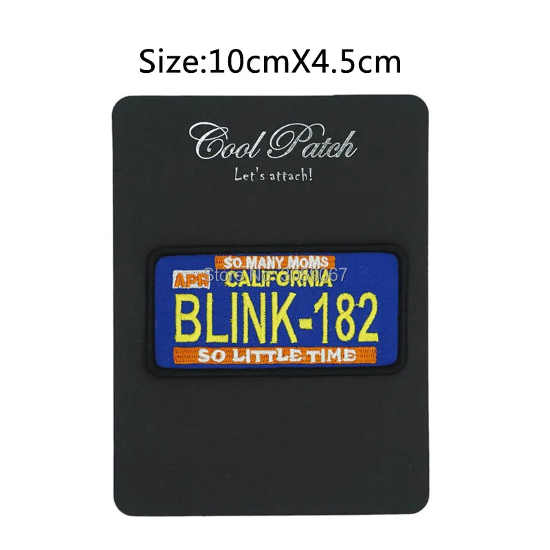 

3.93" BLINK 182 Music Band EMBROIDERED IRON On Patch T shirt Transfer APPLIQUE Heavy Metal Rock Punk Badge
