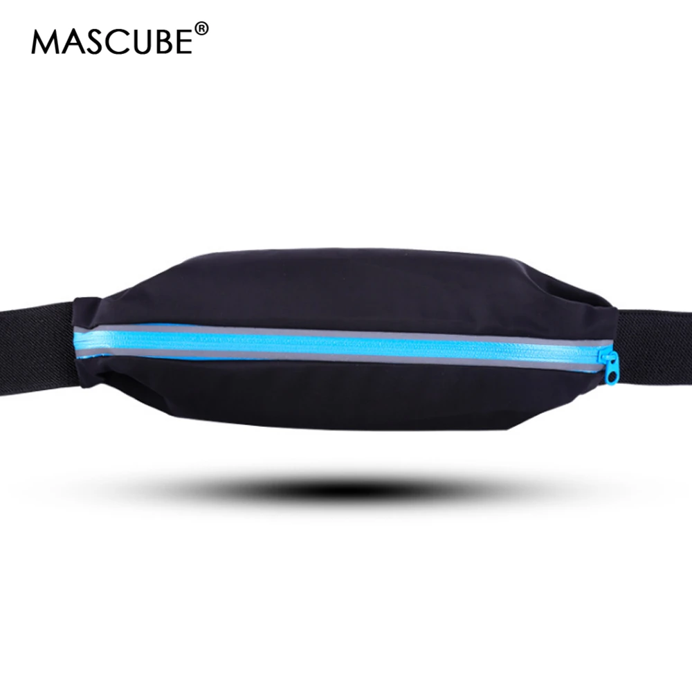 MASCUBE водонепроницаемая Спортивная поясная сумка для бега, тренировки, эластичность, многофункциональные аксессуары для фитнеса