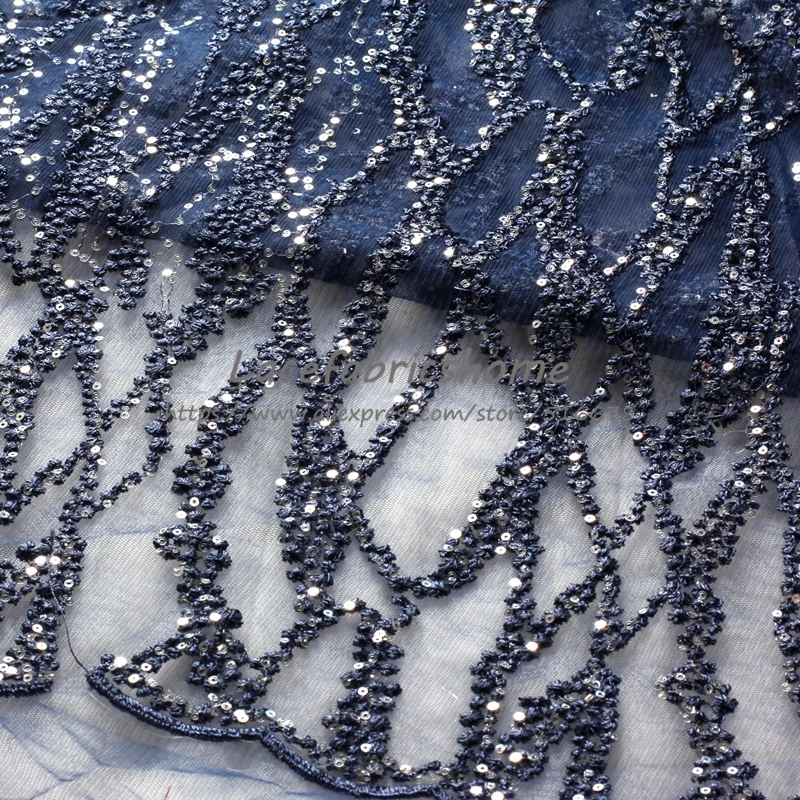 

New pink/beige/red/off white high quality sequins on mesh embroidered wedding/evinging/show dress lace fabric 130cm 1yard