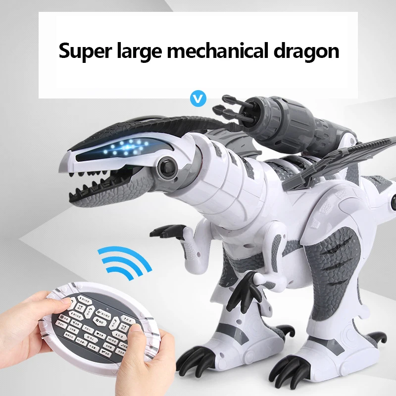 

Electric Interactive Dinosaurs Toy Talking Walking Fire Dinosaurs Dragon RC Mechanical Spray Dinosaur Tyrannosaurus for Children