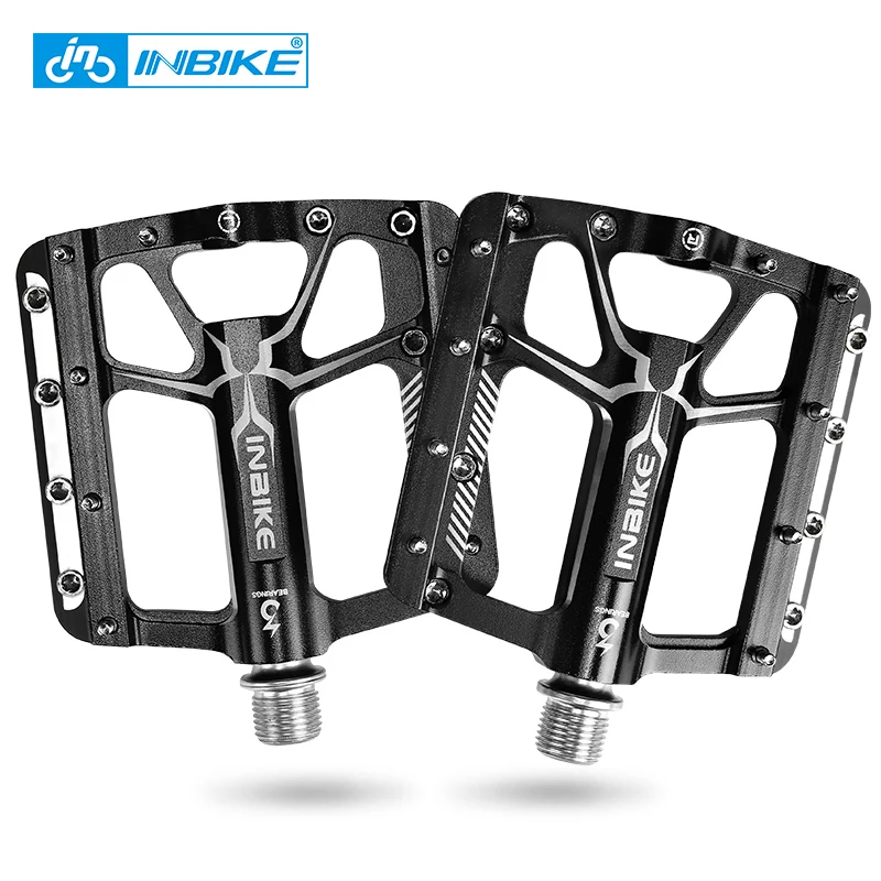 

INBIKE Aluminium Alloy Mountain Bicycle Pedals Ultralight Sealed Bearings MTB PedalsBike Pedals Flat BMX Cycling Accessories