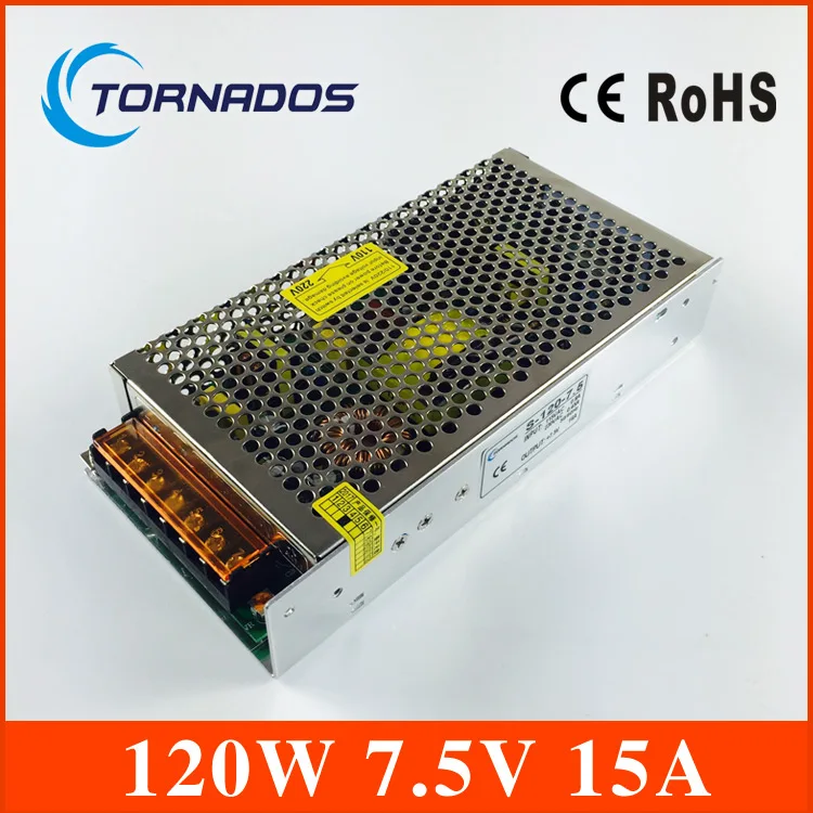 

120W 7.5V 15A Single Output Switching power supply for LED Strip light AC to DC