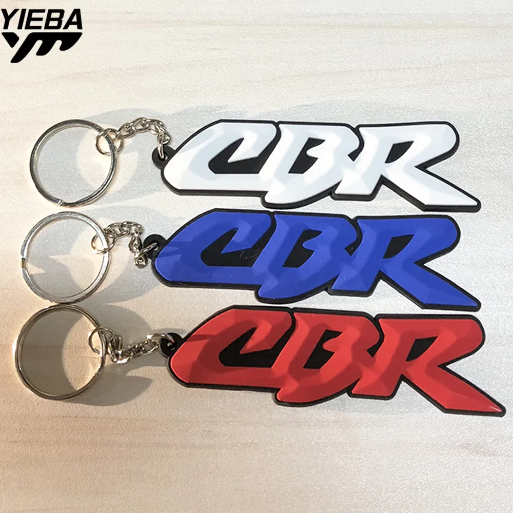 Motorcycle Motocross Model Cool Keyring Rubber Soft Keychain Key Chain Pendant for honda CBR250R CBR600F CB600F CBR125R CB1000R