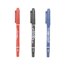 Двухсторонняя стальная ручка для записей на водной основе, детская художественная живопись, гладкая доска, стираемая ручка канцелярская эскиз, 3 предмета