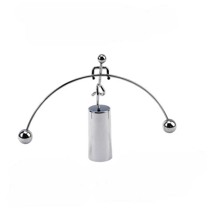

Perpetual Move Machine Pendulum Newton Pause Tumbler Weightlifting Small Iron Man Balance Metal Home Decorations Crafts