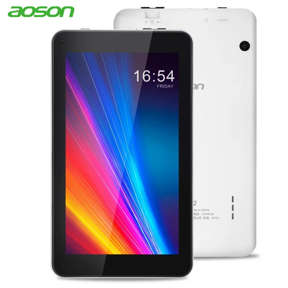 7 inch Tablet PC Aoson M751 8GB 1GB 1024*600 Android 5.1 Quad Core Dual Cameras Bluetooth Wifi Multi languages Tablets Promotion