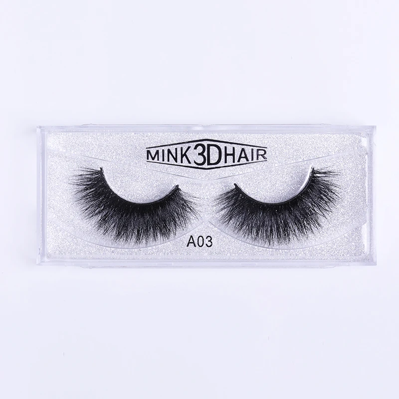 

3D Mink Eyelashes Makeup Natural Long False Lashes Strip Mink Ffake Eyelashes Volume Eye Lashes Extension 1 pair