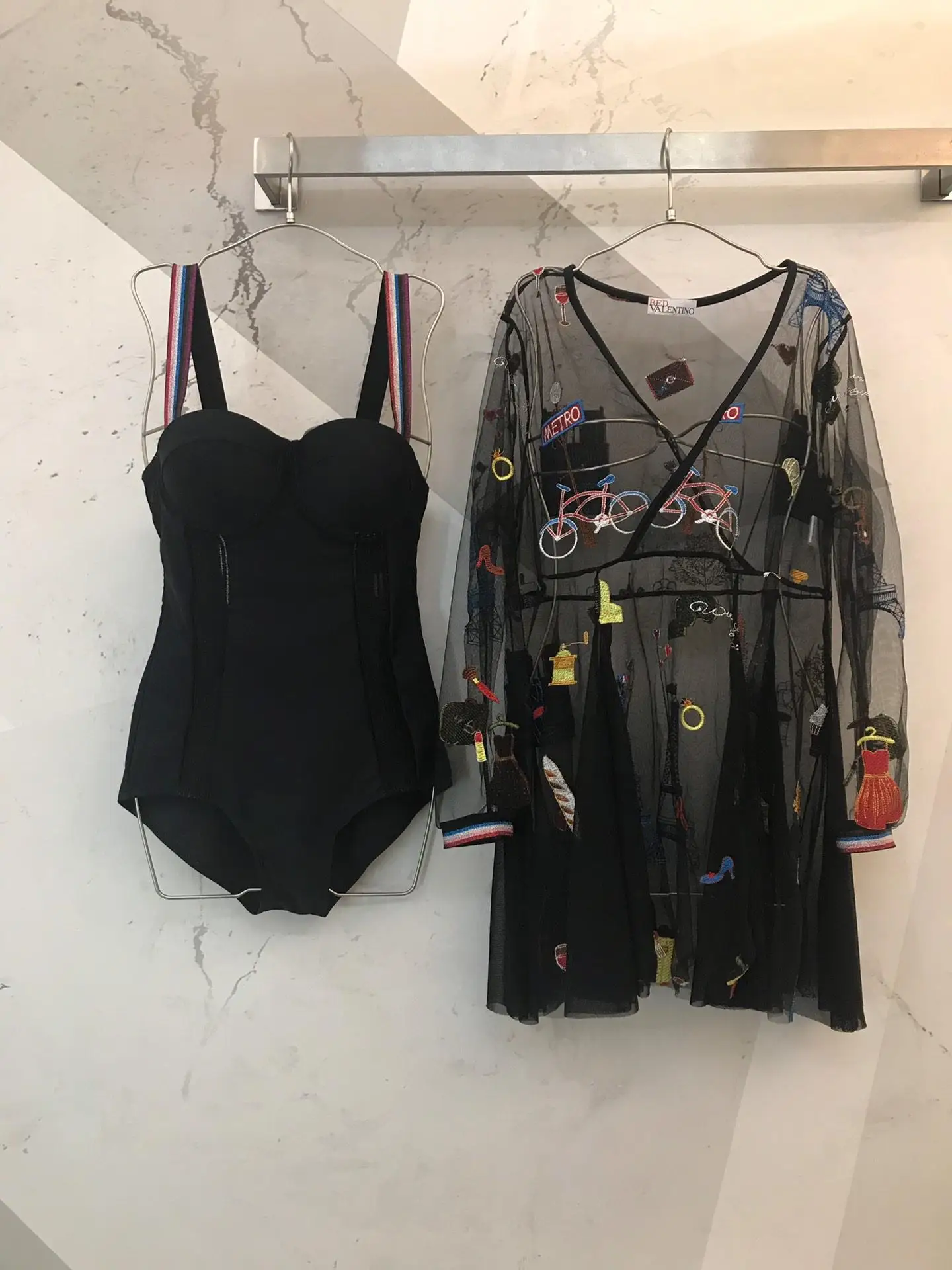

2019 spring new women's sexy net color shawl two-piece 42019