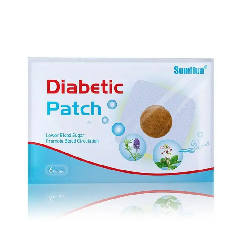 6 шт./Упаковка 30 шт./5 пакетов китайские травяные Пластыри для диабетиков баланс сахара в крови стабилизирует уровень сахара в крови медицинский пластырь