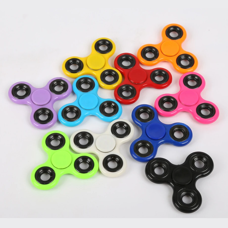 8 Colors Triangle Gyro High Speed Finger Spinner Fidget Plastic EDC Hand For Autism ADHD Anxiety