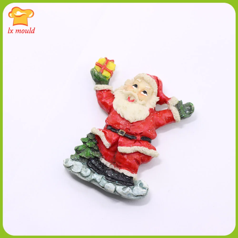 

2019 New Santa Claus Fondant Silicone Mould Chocolate Dry Pez Clay Baking DIY Tool