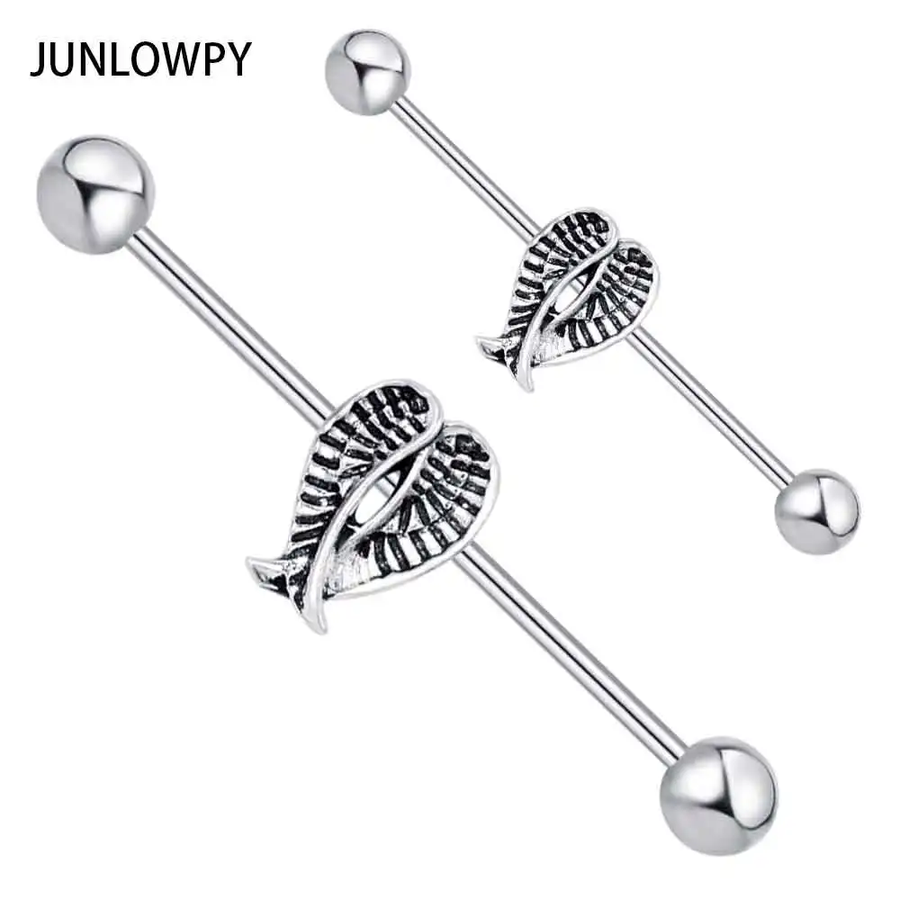 JUNLOWPY 2 шт Совы хирургические стальные кольца для сосков промышленные хрящи